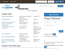 Tablet Screenshot of lakepointe.thejobconnection.org